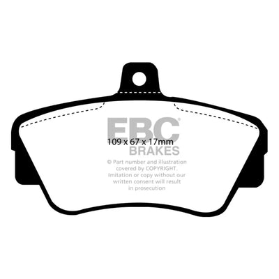 EBC red auto part