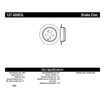 Stoptech auto part