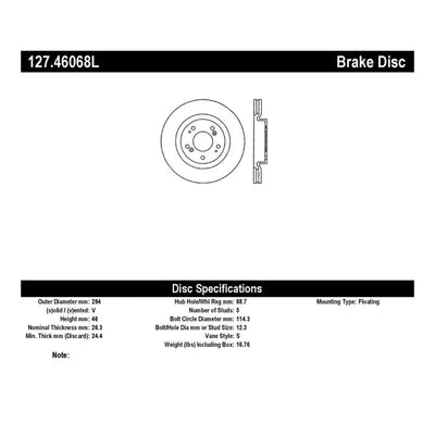 Stoptech auto part