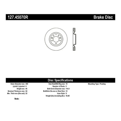 Stoptech auto part
