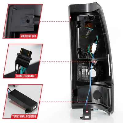 ANZO black tail light