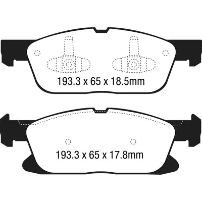 EBC red auto part