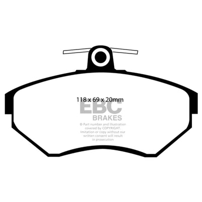 EBC red auto part