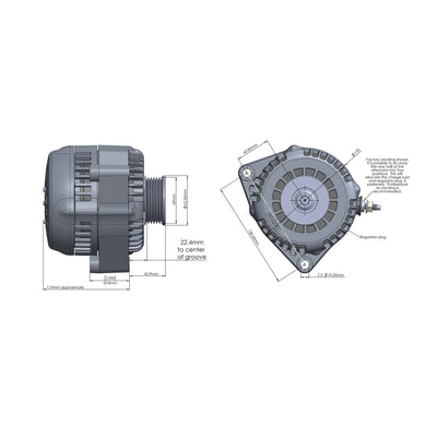 Holley polished auto part