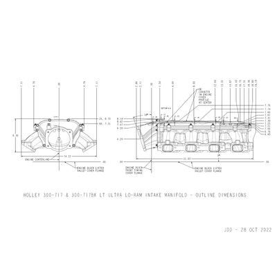 KIT, INT. MANIFOLD, LT LO-RAM, BLACK