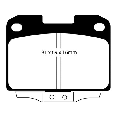 EBC red auto part