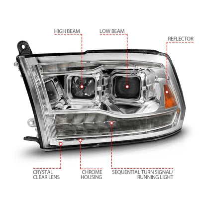 ANZO chrome headlights