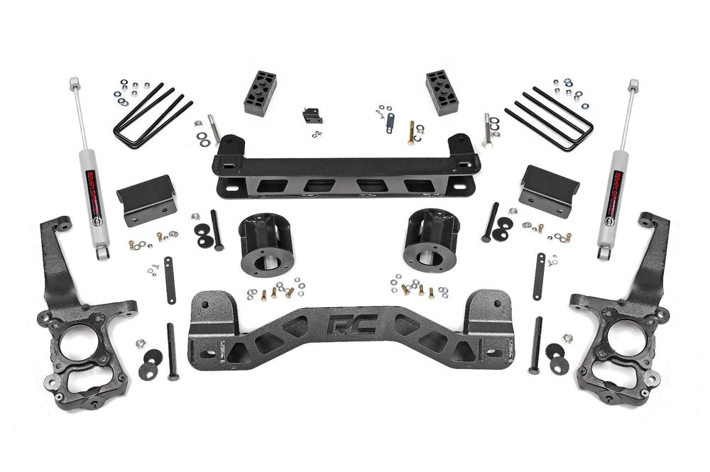 1x 23165 1x 555BOX3 1x 1553BOX6 1x 551BOX1 1x 1553BOX3 1x 1551BOX1 4 Inch Lift Kit Ford F-150 2WD (2015-2020)
