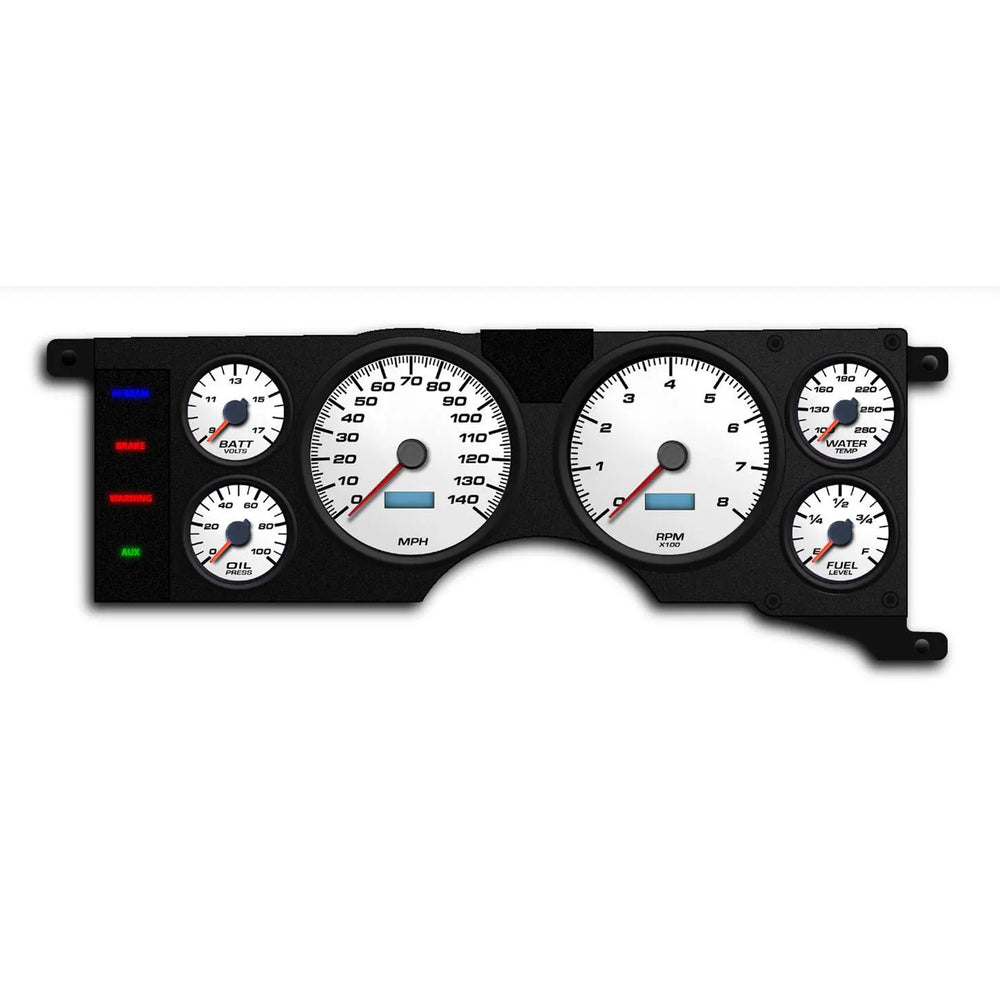 Gauge Kit Mustang 78-86 Perf II Wht