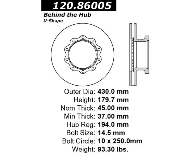 PREMIUM AIR DISC BRAKE ROTOR