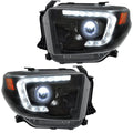 1421 TUNDRA PROJECTOR HEADLIGHTS W/ULTRA HIGH POWER SMOOTH OLED HALOS/DRLDRIVE/