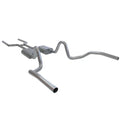 American Thunder Crossmember-Back Exhaust System Fits 1968-1972 GM A-Bodies With V8 Engine 2.50-Inch Stainless Steel Pipes Aggressive Sound Flowmaster