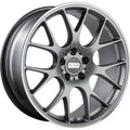 BBS CH-R 20x9 5x130 ET49 / 71.6 CB Satin Titanium Polished Rim Protector Wheel