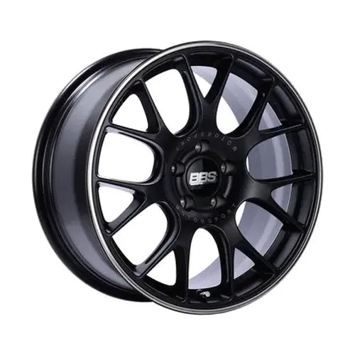 BBS CH-R 20x9 5x130 ET49 / 71.6 CB Satin Black Polished Rim Protector Wheel