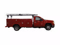 141/2 FOOT BLACK SERVICE BODY LADDER RACK