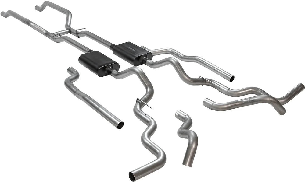 American Thunder Crossmember-Back Exhaust System Fits 1967-1972 Chevrolet/Gmc K10, K15/K1500, K20, K25/K2500 4Wd Trucks With V8 Engines, 2.50 Inch 409 Stainless Steel Flowmaster