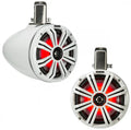 KMTC65 (165mm) Loaded Marine Cans with 45KM654L speaker pair; white grill on white can