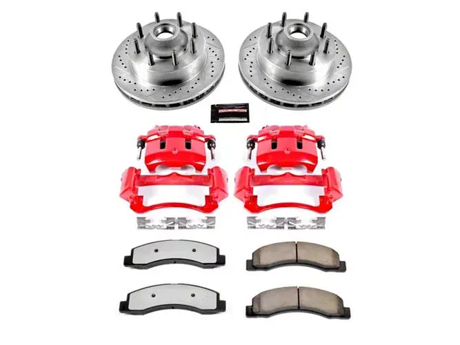 Power Stop 99-01 Ford F-250 Super Duty Front Z36 Truck & Tow Kit w/Cals