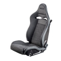 SEAT SPR BLK/BLK WHT LOGO