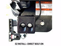 17C F250/F350/F450 SUPER DUTY HITCH BAR REVERSE 7IN LED FLOOD LIGHT KIT BLACK