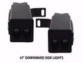 17C F250/F350/F450 SUPER DUTY HITCH BAR REVERSE 7IN LED FLOOD LIGHT KIT BLACK