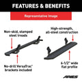 RIDGESTEP 6-1/2" X 85" BLACK STEEL