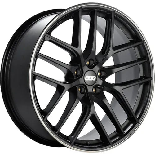 BBS CC-R 20x9 5x112 ET38 Satin Black Polished Rim Protector Wheel -82mm PFS/Clip Required