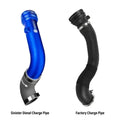 Sinister Diesel Charge Pipe Kit for 2011-2016 Ford Powerstroke 6.7L (Gray)