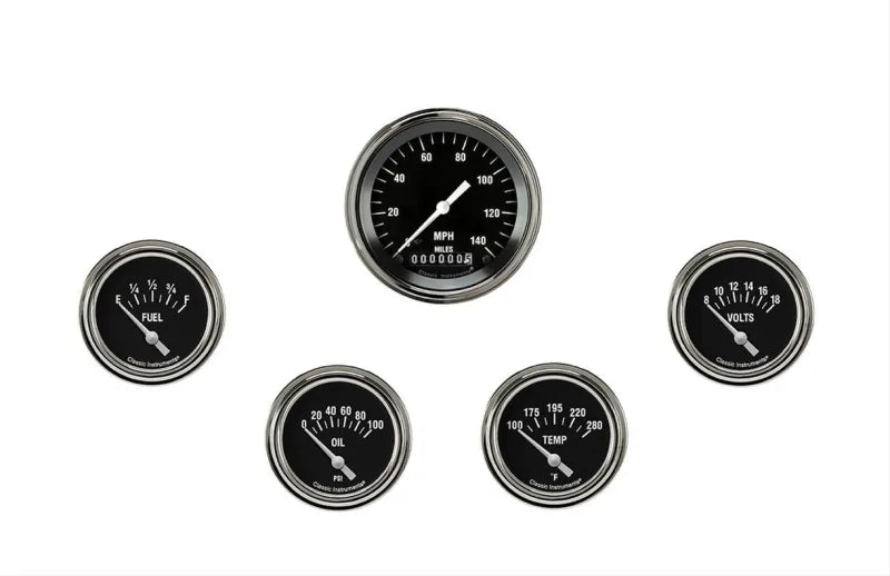 HOT ROD 2 5/8IN SS 5 GAUGE SET-GM