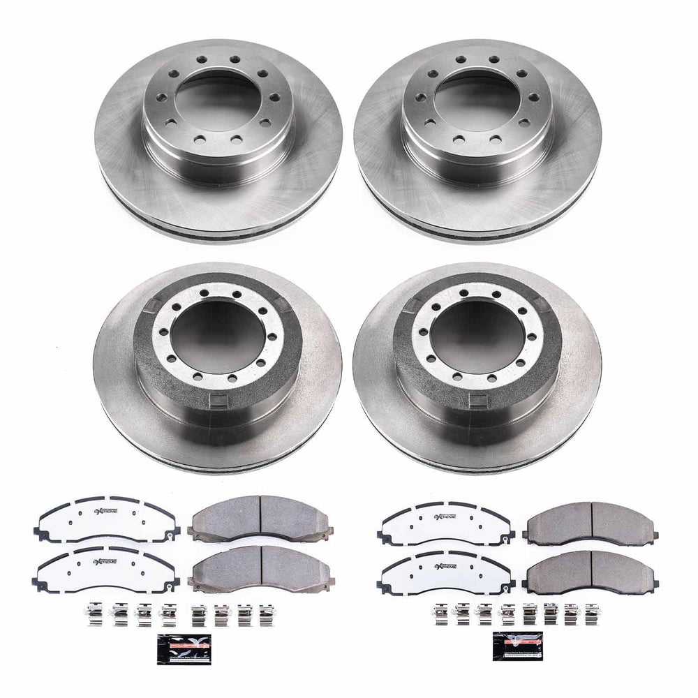 Power Stop 17-22 Ford F-550 Super Duty Front & Rear Medium Duty Kit