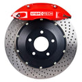StopTech 00-06 Lincoln LS Front BBK w/Red ST-40 Calipers Drilled 355x32mm Rotors Pads Brake Lines