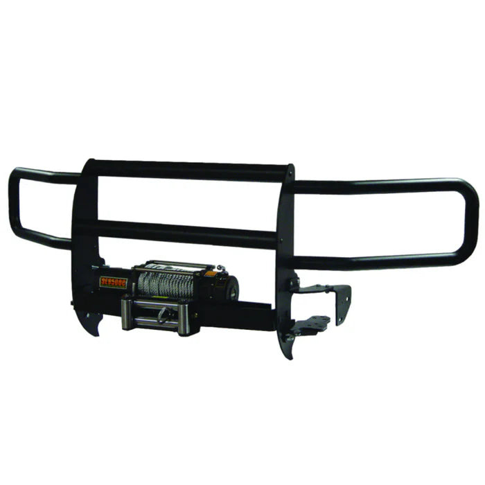 COMMERCIAL GRADE WINCH SYSTEM GRILLE GUARD 19C SILVERADO 2500HD/3500 BLACK