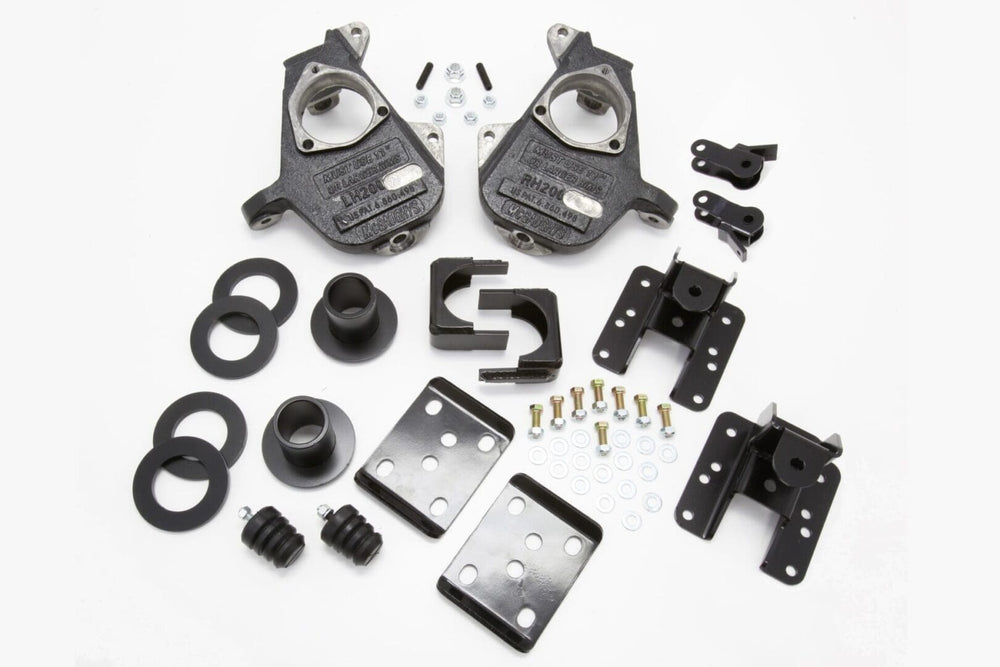 2007-13 GM Silverado (1/2 ton) (2WD ALL CABS) 3/5 in OR 4/6 in w/ADJ. STRUT RINGSFLIP KITADJ. ( REAR HANGERS)