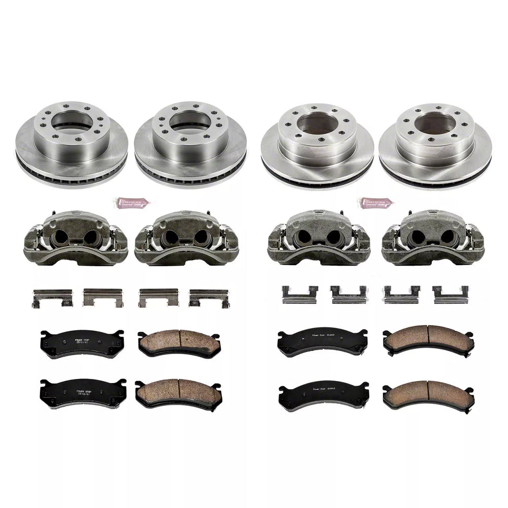 Power Stop 2004 Chevrolet Silverado 2500 HD Autospecialty Kit w/ Calipers - Front and Rear