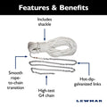 RODE - 15'1/4'G4 300'1/2'ROPE W-5/1