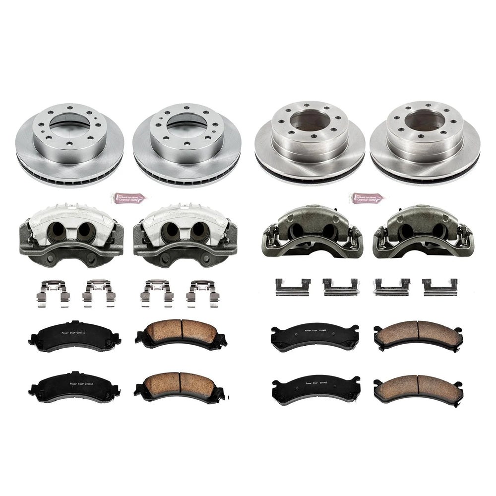 Power Stop 2005 Chevrolet Silverado 1500 HD Autospecialty Kit w/ Calipers - Front and Rear
