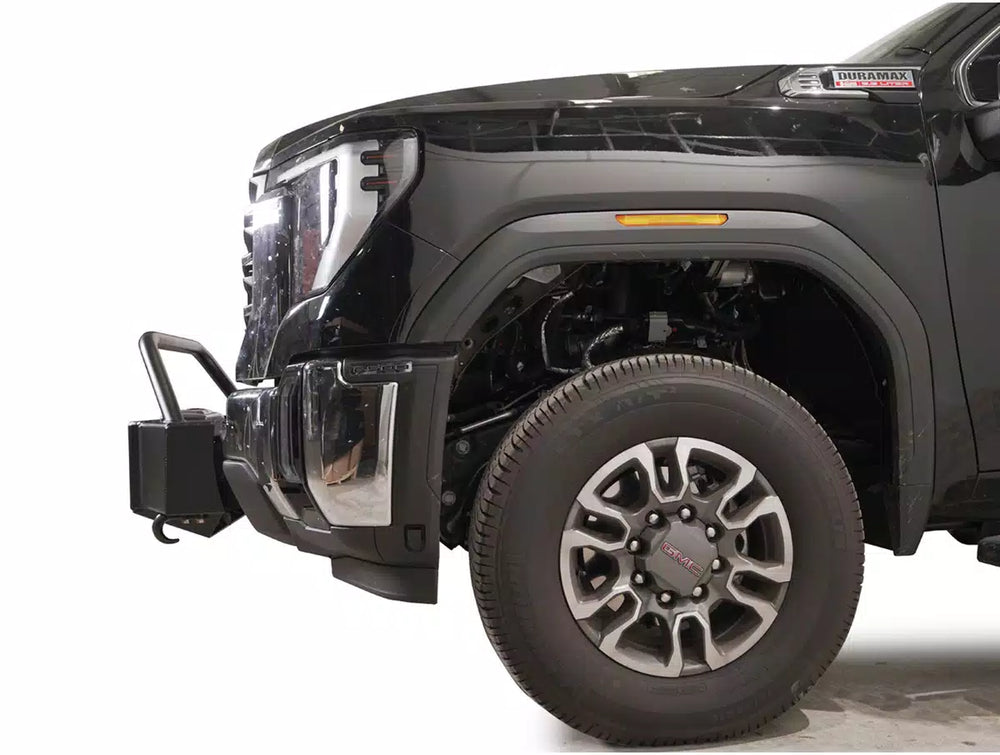 24C SIERRA 2500/3500HD WINCH MOUNT W/PRERUNNER GUARD FRNT BUMPER MATTE FINISH