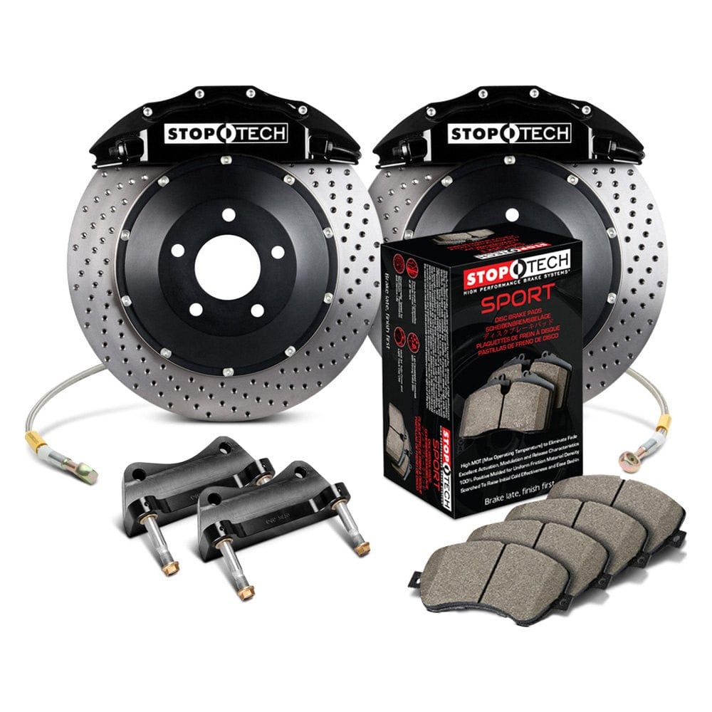 RED CALIPER/DRILLED ROTOR