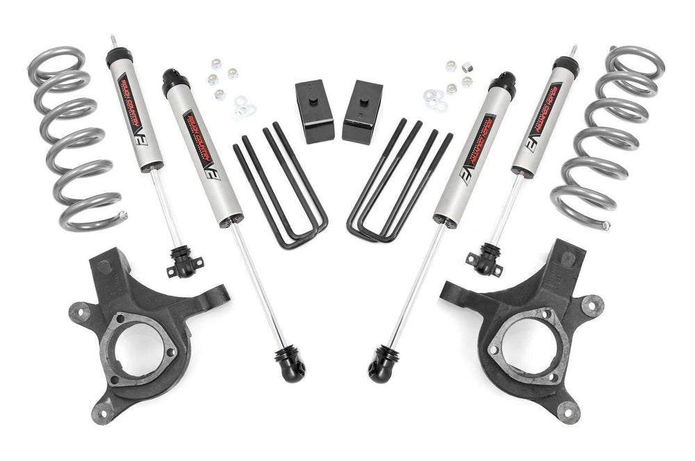 1x 760766 1x 760739 1x 9258 1x 7501 1x 6564 4.5 Inch Lift Kit V2 Chevy GMC 1500 (99-06 Classic)