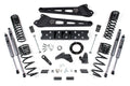 19-24 RAM 2500 6.5 Inch Radius Arm 4.5 Inch Rear Coils Diesel 6-Bolt T-Case Fox Adventure Shocks Zone Offroad
