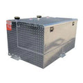 DOT APPROVEDSPLIT 46/46 95 GALLON ALUMINUM LSHAPE REFUELING TANK/TOOLBOX COMBO
