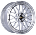 BBS LM 20x9.5 5x120 ET37 Diamond Silver Center Diamond Cut Lip Wheel -82mm PFS/Clip Required