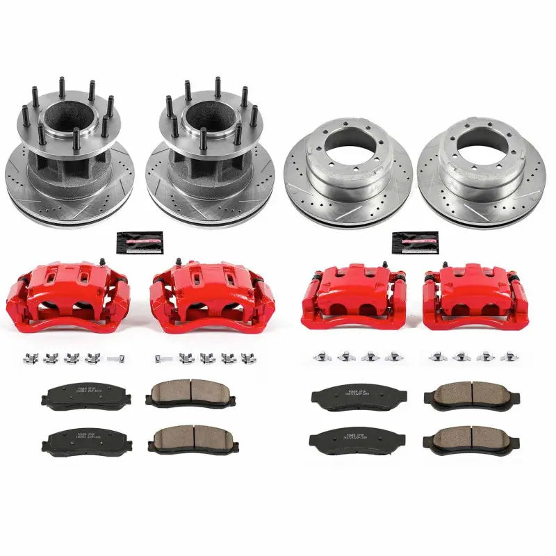 Power Stop 2012 Ford F-350 Super Duty Z23 Evolution Kit w/ Calipers - Front and Rear