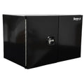 24X24X30 PRO SERIES BLACK SMOOTH ALUMINUM UNDERBODY BOX WITH BARN DOOR DOUBLE BARN DOOR