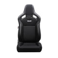 Braum Elite V2 Series Sport Seats - Black PU Black S374 - Low Base Version - BRR1-BKLB2