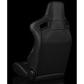 Braum Elite Series Sport Seats - Blue Cloth (Black Stitching) - BRR1-UFBS