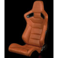 Braum Elite Series Sport Seats - Blue Cloth (Black Stitching) - BRR1-UFBS