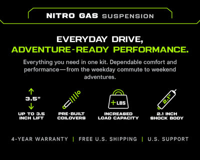 9602 4RUNNER/90S LAND CRUISER/PRADO NITRO GAS 2 SUSPENSION KIT