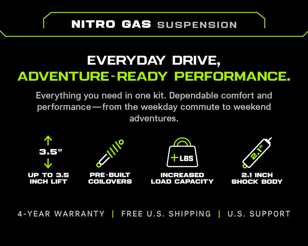 9602 4RUNNER/90S LAND CRUISER/PRADO NITRO GAS 2 SUSPENSION KIT