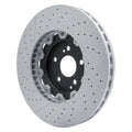 R1 Concepts Hi-Carbon Alloy GEOMET Coated Rotor - Drilled and Slotted Fits Mercedes-Benz C63